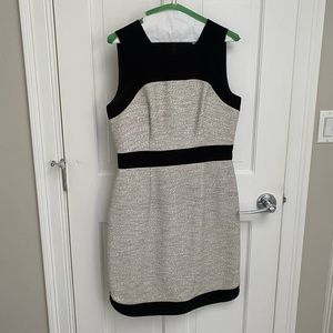 Banana Republic mixed material tweed dress